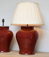 A Pair of Chinese Sang de Boeuf - Table Lamps