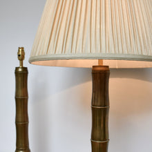 A Pair of Late 20th Century - Faux Bamboo Lamps