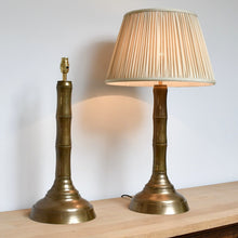 A Pair of Late 20th Century - Faux Bamboo Lamps