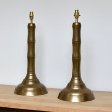 A Pair of Late 20th Century - Faux Bamboo Lamps
