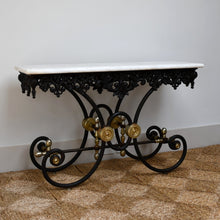 French Iron and Marble - Console Table