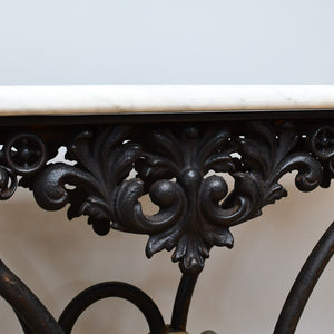 French Iron and Marble - Console Table