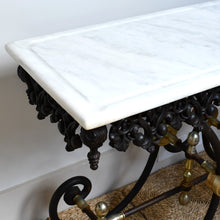 French Iron and Marble - Console Table