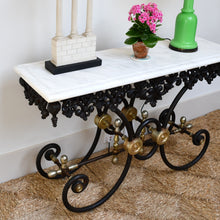 French Iron and Marble - Console Table