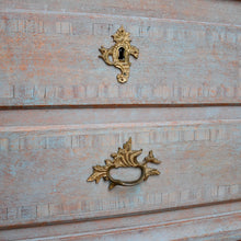 18th Century Swedish Rococo Cabinet on Chest