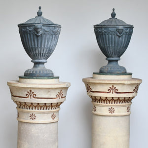 A Pair of 19th Century - Chimney Columns by Garnkirk