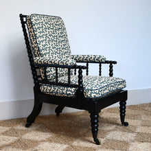 19th Century - Ebonised Bobbin Armchair