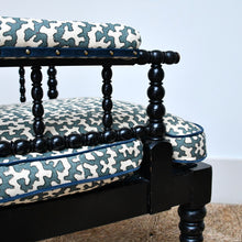 19th Century - Ebonised Bobbin Armchair
