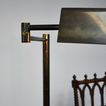 Vintage Brass Reading Lamp & Shade