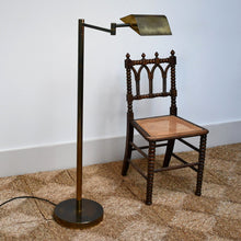 Vintage Brass Reading Lamp & Shade