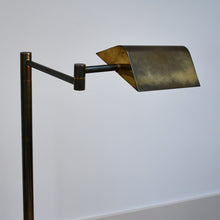 Vintage Brass Reading Lamp & Shade
