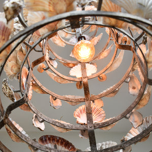 Large Artisan Made - Shellwork Chandelier