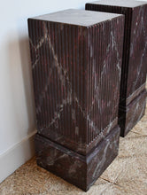 A Pair of Vintage Faux Marble Pedestals