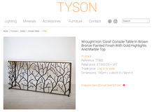 Tyson London - Coral Console Table