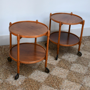 A Pair of Mid 20th Century - Danish Style Side Tables