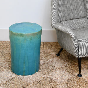 Turquoise Blue - Garden Stool or Side Table