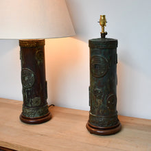 A Pair of Chinese - Bronze Table Lamps