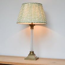 A Pair of Vaughan Designs - Twisted Glass Column Lamps