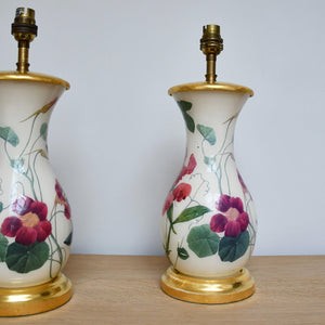A Pair of Vaughan Designs  - Decalcomania Table Lamps