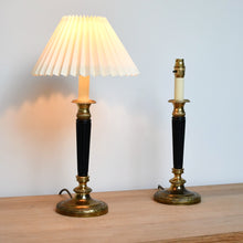 A Pair of Vintage Candlestick - Table Lamps