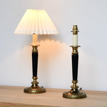 A Pair of Vintage Candlestick - Table Lamps