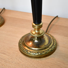 A Pair of Vintage Candlestick - Table Lamps