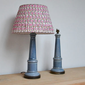 A Pair of Vintage Column - Table Lamps