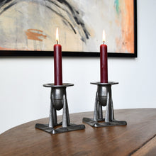 A Pair of Archibald Knox - Tudric Candlesticks