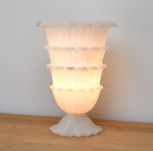 Mid 20th Century - Carved Alabaster Table Lamp
