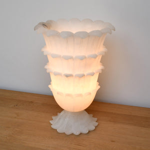 Mid 20th Century - Carved Alabaster Table Lamp