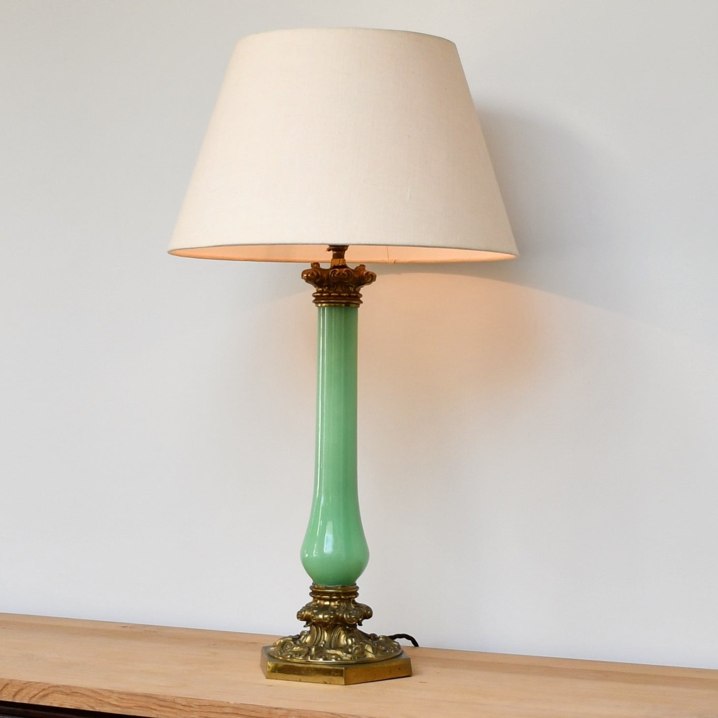 19th Century - Opaline Table Lamp