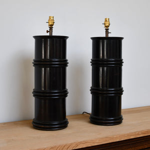 A Pair of Vintage Oriental Style - Table Lamps