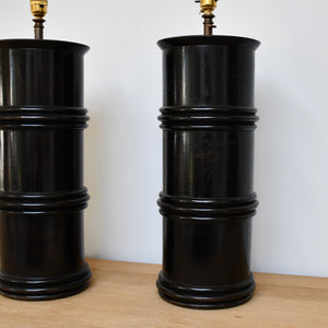 A Pair of Vintage Oriental Style - Table Lamps