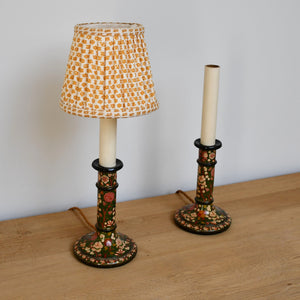 A Pair of Early 20th Century - Kashmiri Table Lamps