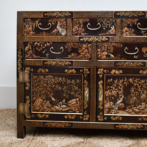 Vintage Chinoiserie Cabinet by John Widdicomb