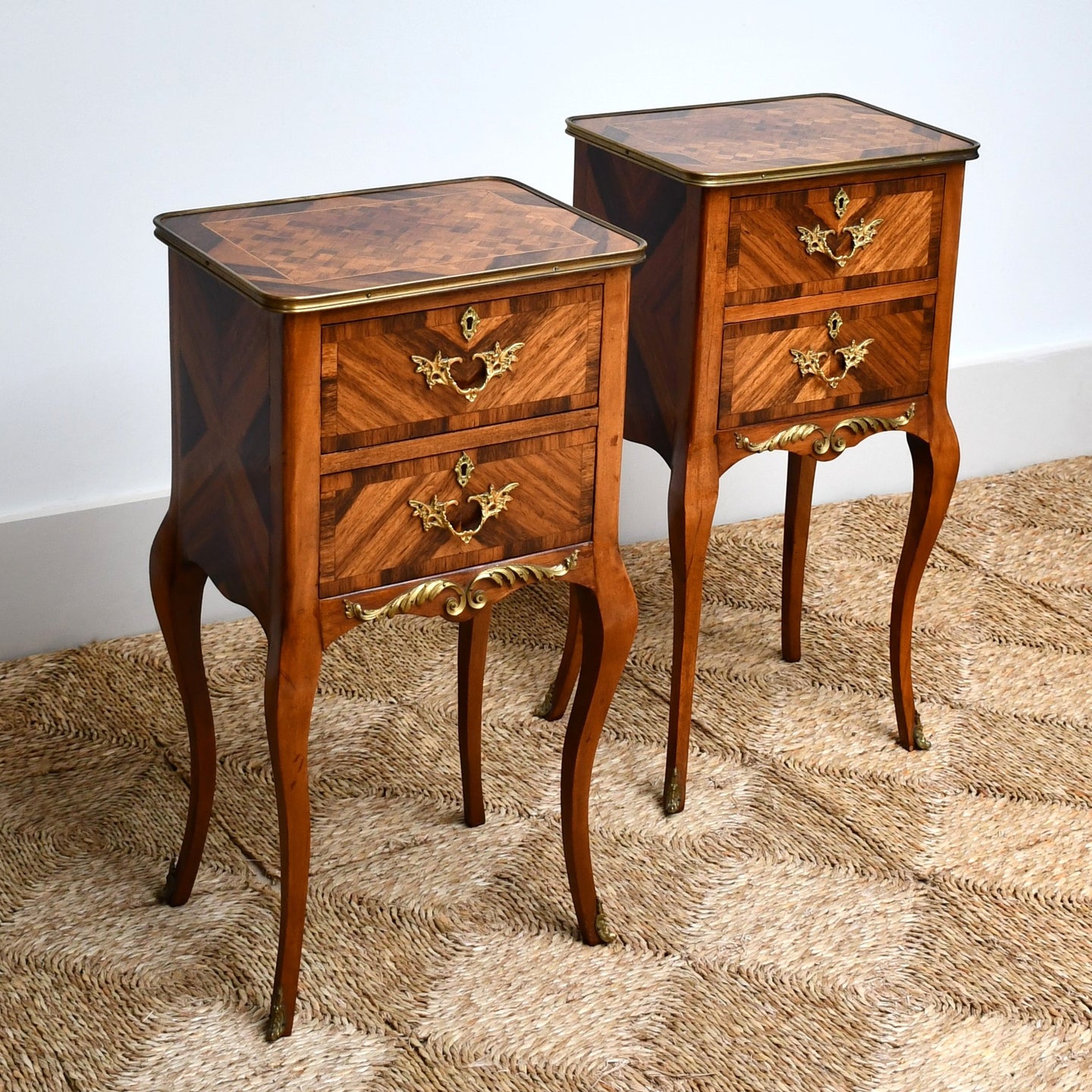A Pair of Louis XV Style - Bedside Tables