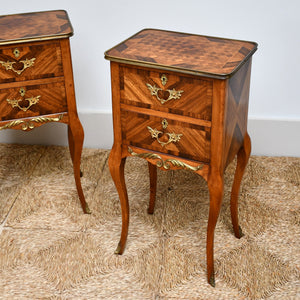 A Pair of Louis XV Style - Bedside Tables