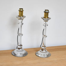 A Pair of Val St Lambert - Table Lamps