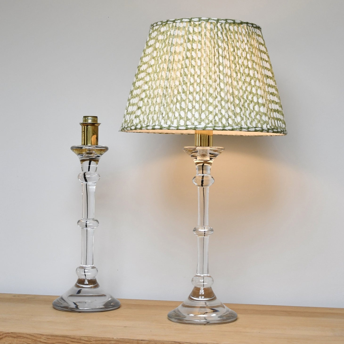 A Pair of Val St Lambert - Table Lamps