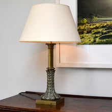 19th Century - Brass Column Lamp