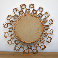 Stylish Mid 20th Century - Rattan Mirror