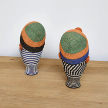 A Pair of West African - Beaded Heads