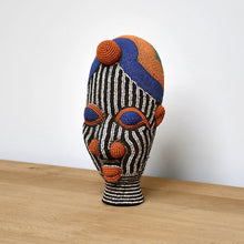 A Pair of West African - Beaded Heads