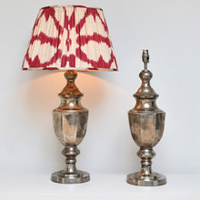A Pair of Late 20th Century - Silver Plated Lamps