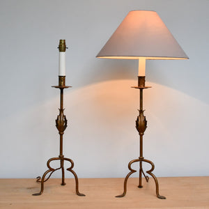 A Pair of Mid 20th Century - Spanish Table Lamps