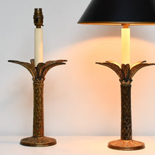 A Pair of Vintage Palm Tree Shape - Table Lamps