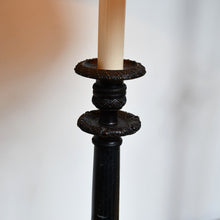 A Pair of Vintage - Marble Candlestick Lamps