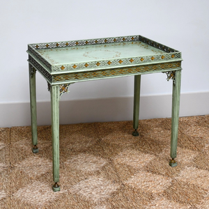 Chinese Chippendale Style - Silver Table