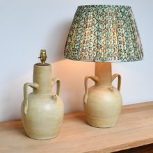 A Pair of Vintage Pottery - Table Lamps