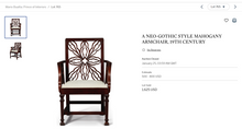 Elegant 19th Century - Gothic Armchair